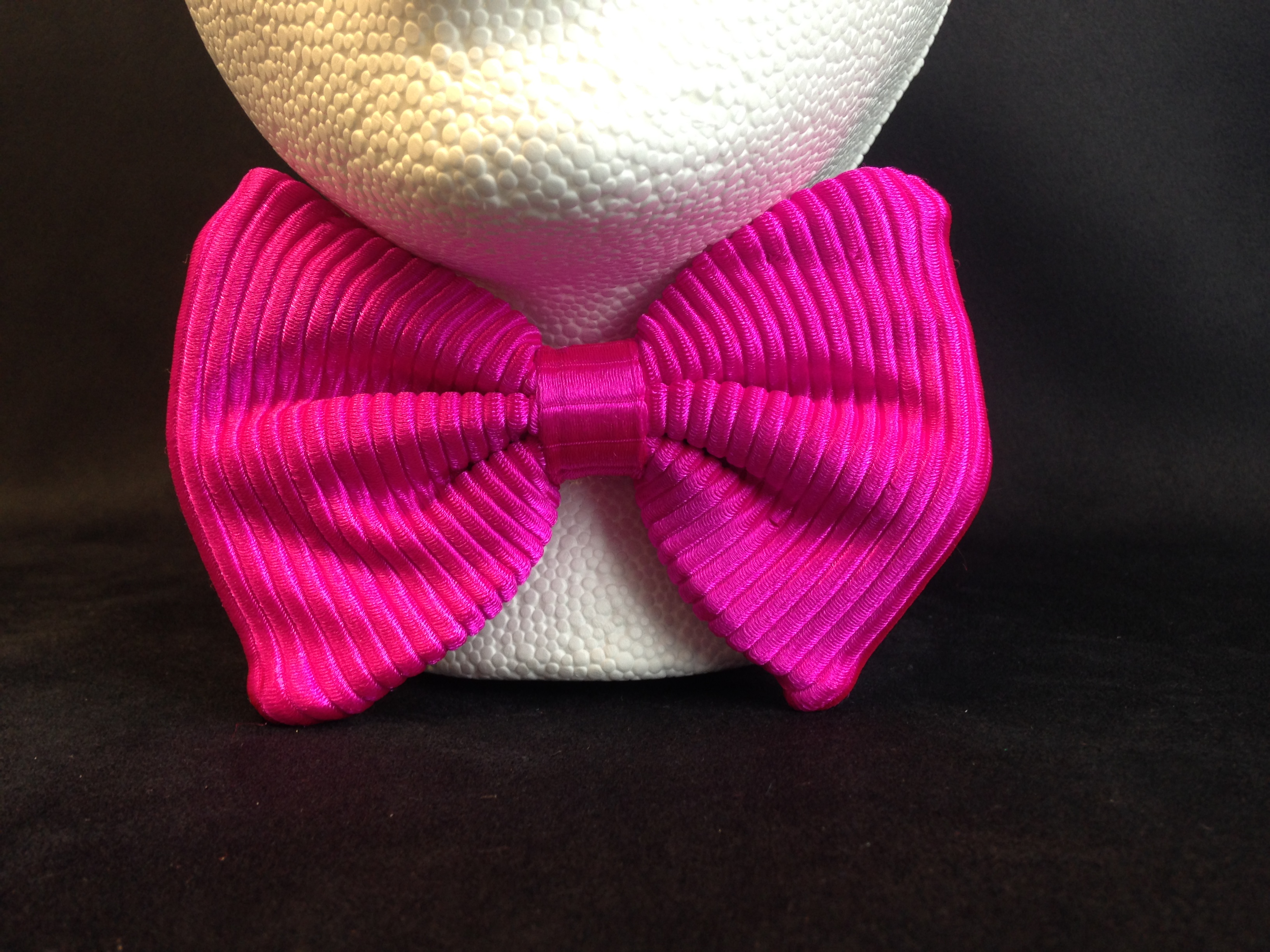 hot pink bow tie